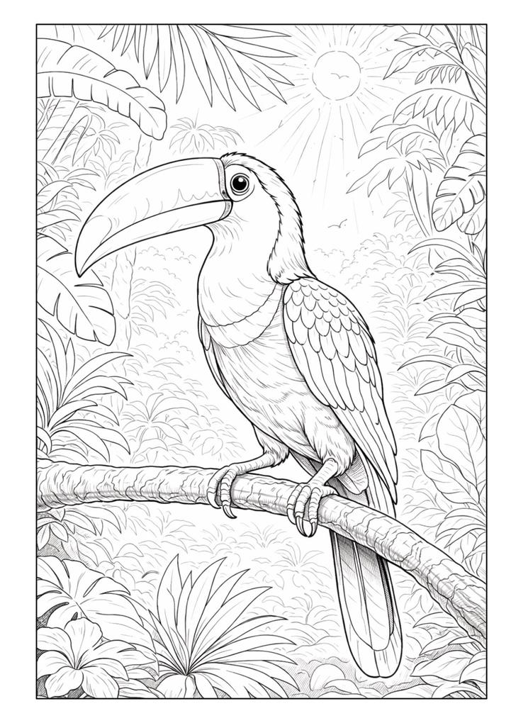 Weitere Ansicht: Wunderschöne Tierwelt Malbuch für Kinder ab 8 Jahren mit 50 schönen Ausmalmotiven | Josef Mickey Müller