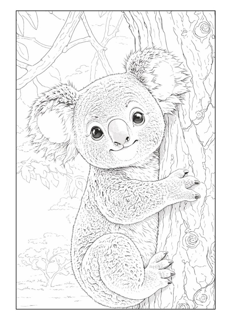 Weitere Ansicht: Wunderschöne Tierwelt Malbuch für Kinder ab 8 Jahren mit 50 schönen Ausmalmotiven | Josef Mickey Müller