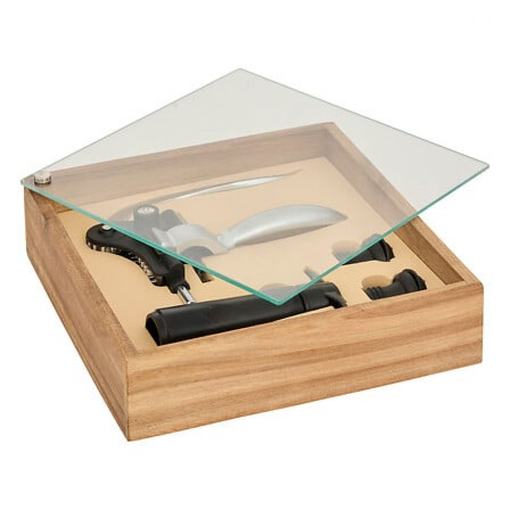 Weitere Ansicht: Jules Lever Sommelierbox 4er, braun