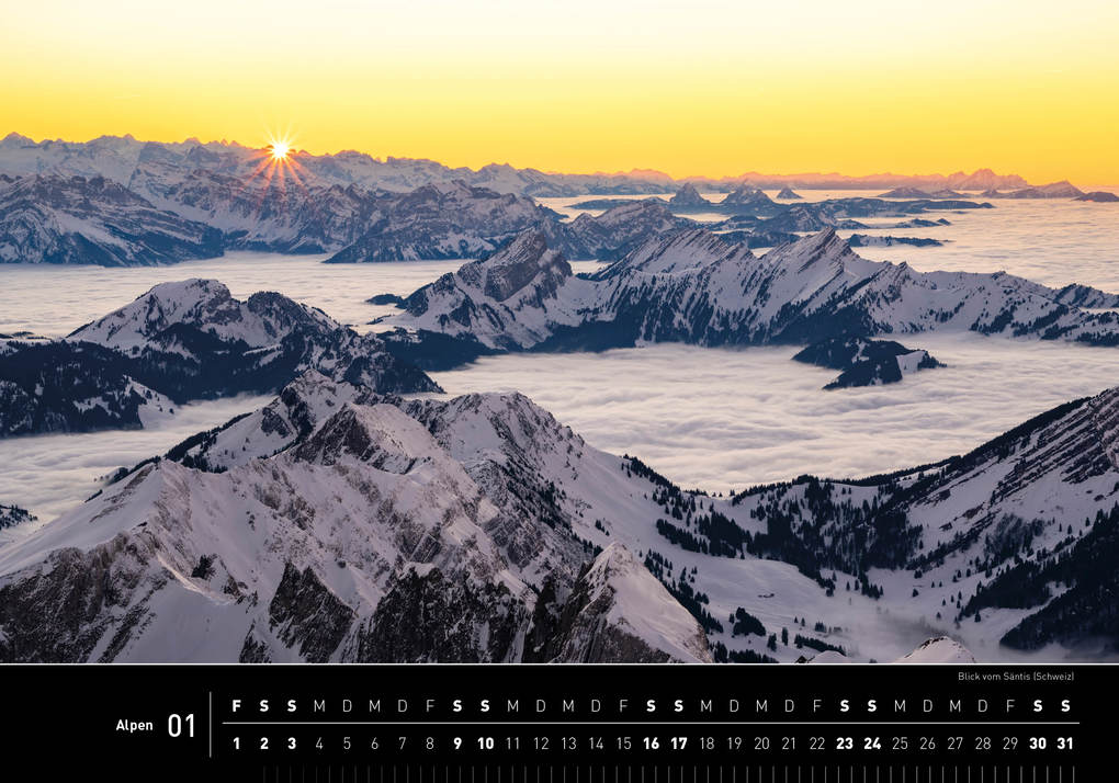 Weitere Ansicht: Alpen Premiumkalender 2027