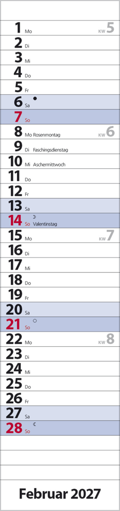 Weitere Ansicht: Streifenplaner Compact Blau 2027