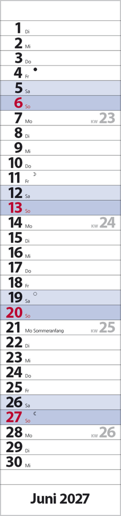 Weitere Ansicht: Streifenplaner Compact Blau 2027