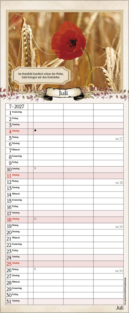 Weitere Ansicht: Planer für Rentner 2027