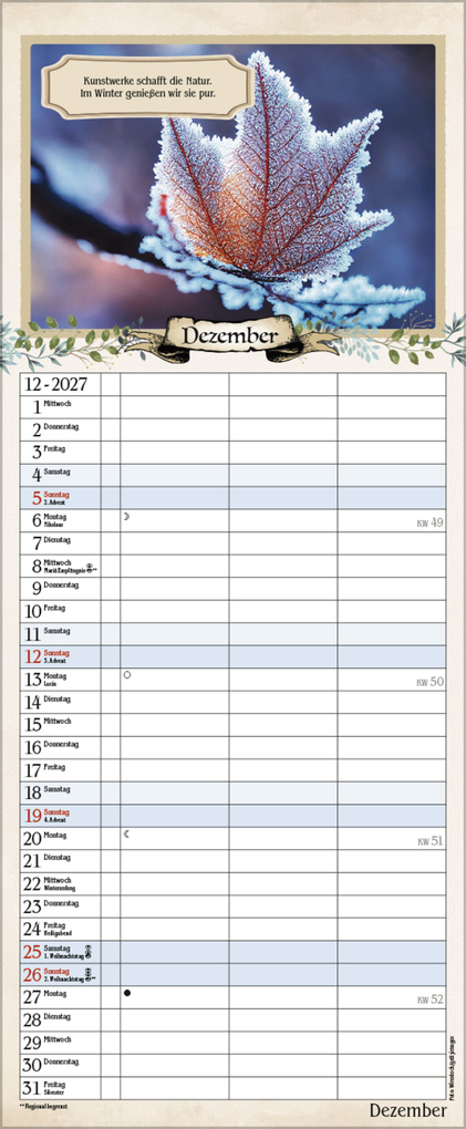 Weitere Ansicht: Planer für Rentner 2027