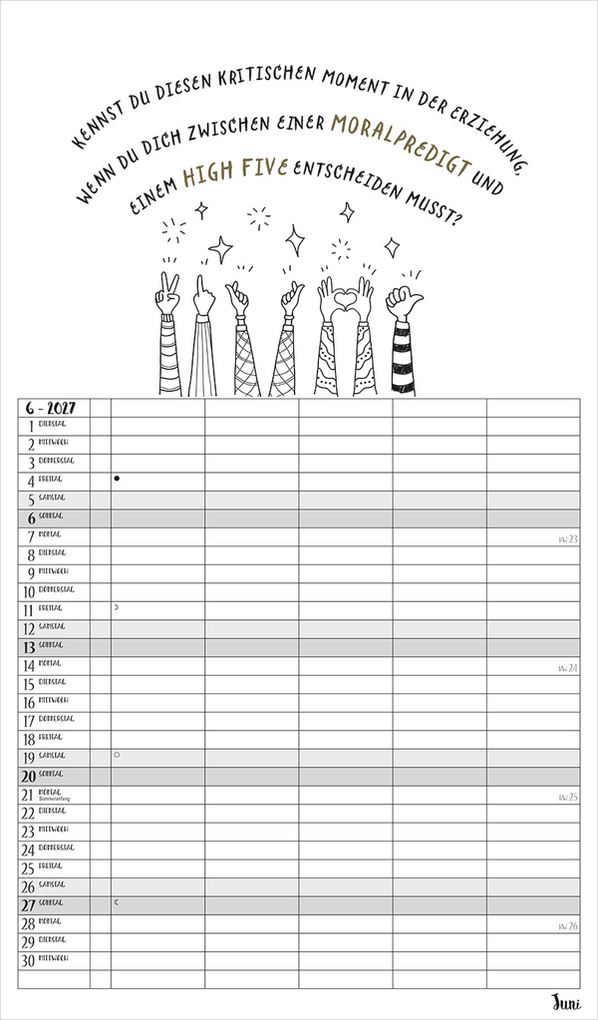Weitere Ansicht: Visual Words Familienplaner 2027