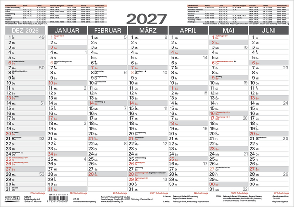 Weitere Ansicht: Tafelkalender A5 2027