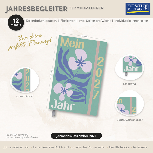 Weitere Ansicht: Terminkalender Jahresbegleiter Mein Jahr 2027