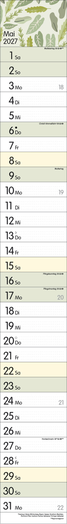 Weitere Ansicht: Streifenplaner Collect Moments 2027