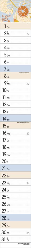 Weitere Ansicht: Streifenplaner Collect Moments 2027