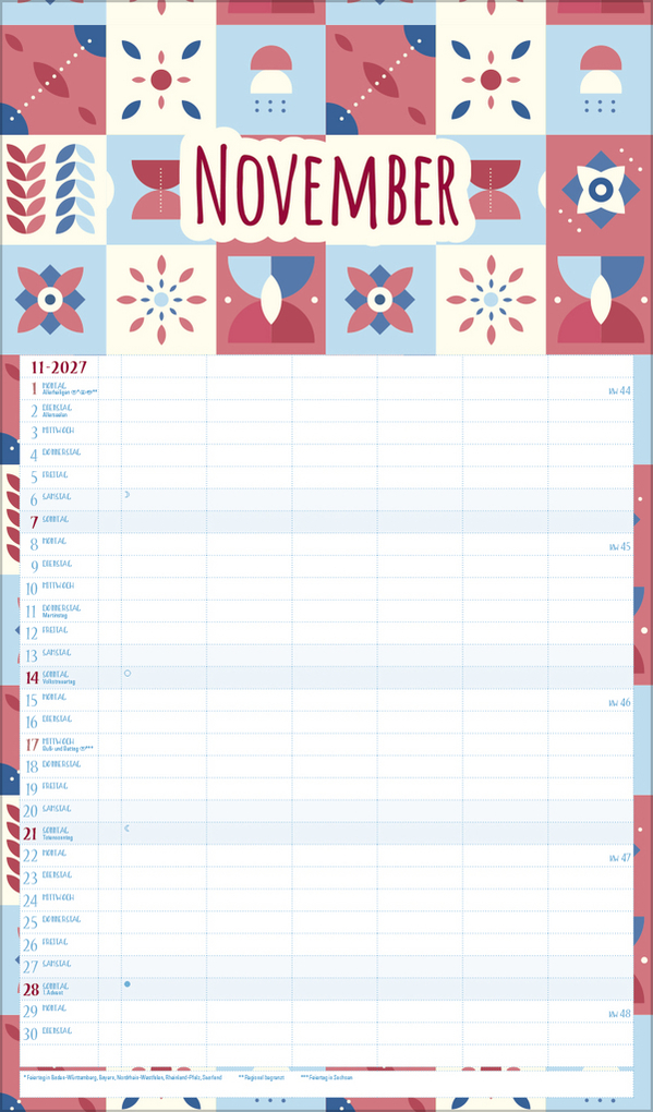 Weitere Ansicht: Familienplaner Recyclingpapier 2027
