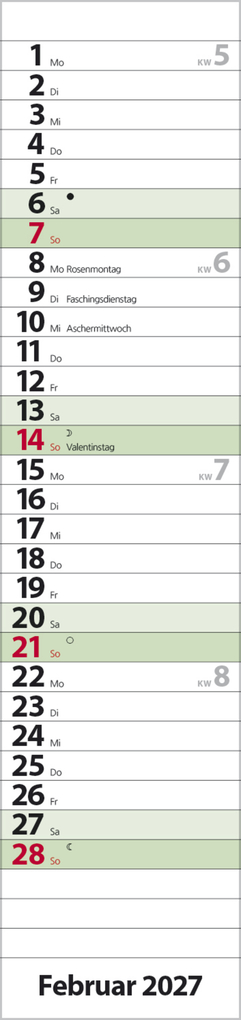 Weitere Ansicht: Streifenplaner Compact Dunkelgrün Recyclingpapier