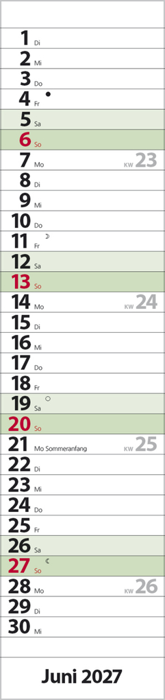 Weitere Ansicht: Streifenplaner Compact Dunkelgrün Recyclingpapier