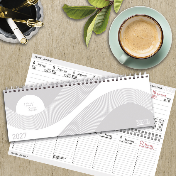 Weitere Ansicht: Tischkalender quer Professional Colourlux 2027 weiß