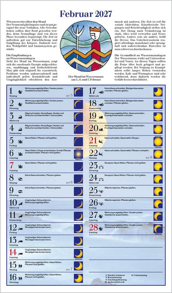 Weitere Ansicht: Mit dem Mond im Rhythmus 2027