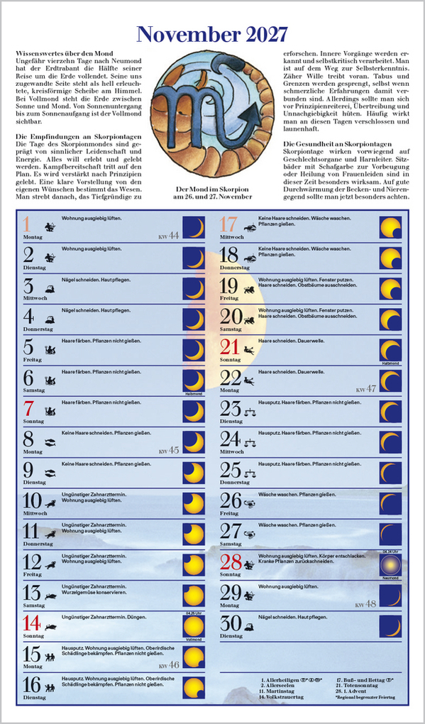 Weitere Ansicht: Mit dem Mond im Rhythmus 2027