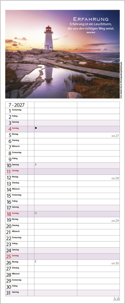 Weitere Ansicht: Planer für die besten Jahre 2027