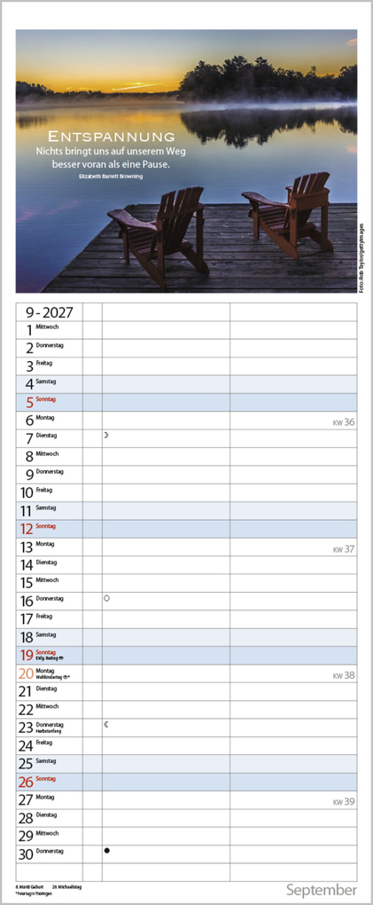 Weitere Ansicht: Planer für die besten Jahre 2027