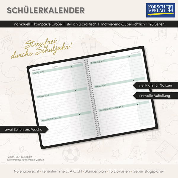 Weitere Ansicht: Schülerkalender Bleib verrückt 2026/2027