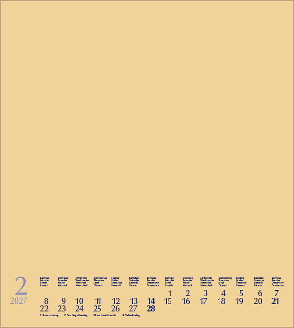 Weitere Ansicht: Foto-Malen-Basteln Bastelkalender beige 2027