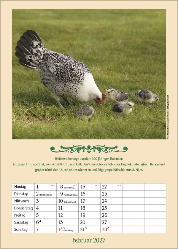 Weitere Ansicht: Landleben mit Hundertjährigem Kalender 2027