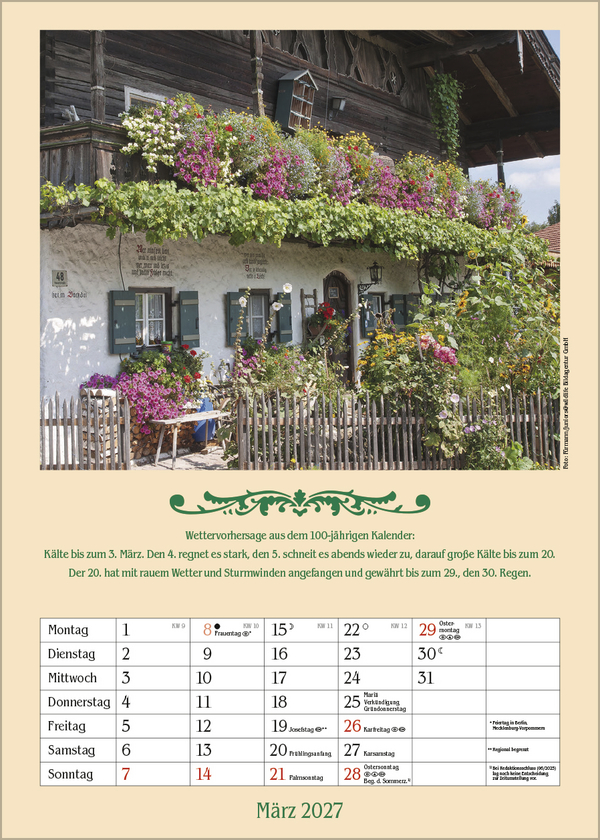 Weitere Ansicht: Landleben mit Hundertjährigem Kalender 2027