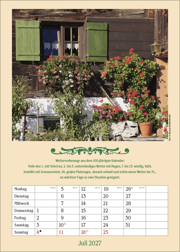 Weitere Ansicht: Landleben mit Hundertjährigem Kalender 2027