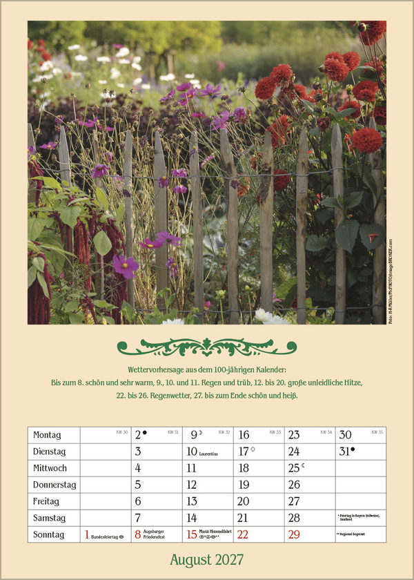 Weitere Ansicht: Landleben mit Hundertjährigem Kalender 2027