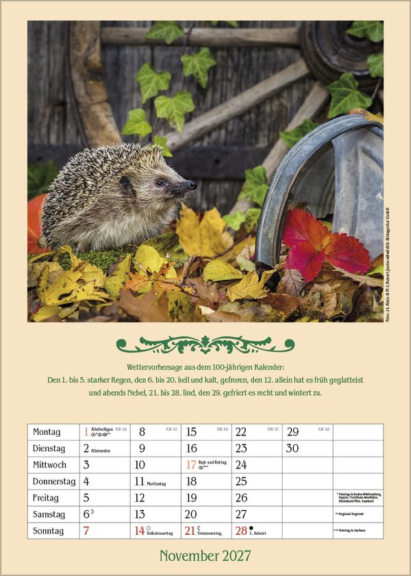 Weitere Ansicht: Landleben mit Hundertjährigem Kalender 2027