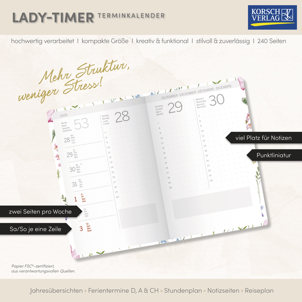 Weitere Ansicht: Lady-Timer Blütenzauber 2027