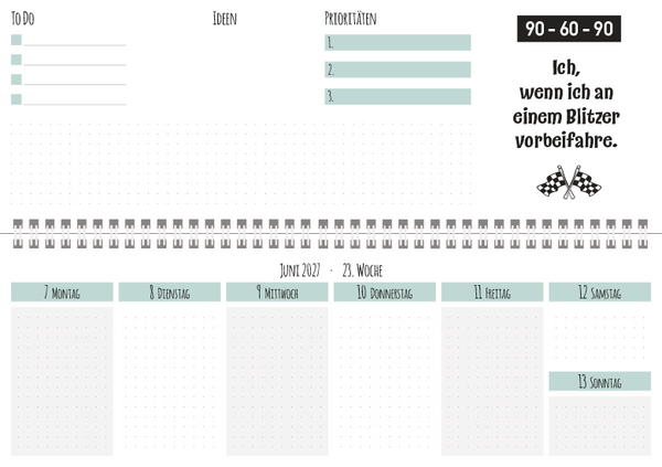 Weitere Ansicht: Tischquerkalender Visual Words 2027