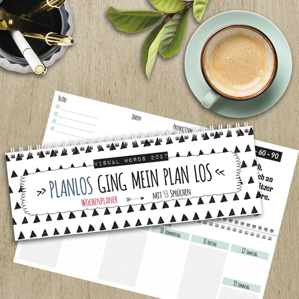 Weitere Ansicht: Tischquerkalender Visual Words 2027