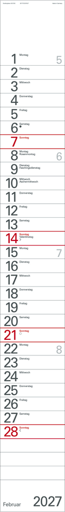 Weitere Ansicht: Streifenplaner Blau 2027