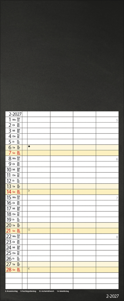 Weitere Ansicht: Foto-Malen-Basteln Familienplaner schwarz 2027