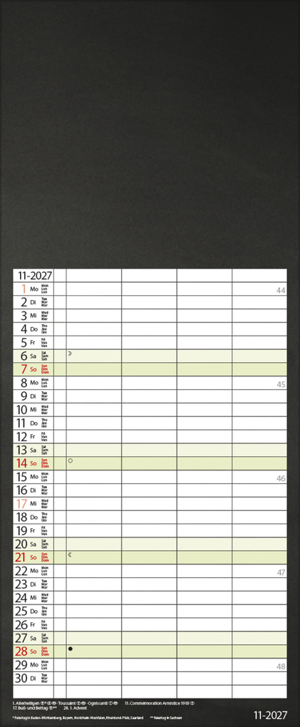 Weitere Ansicht: Foto-Malen-Basteln Familienplaner schwarz 2027