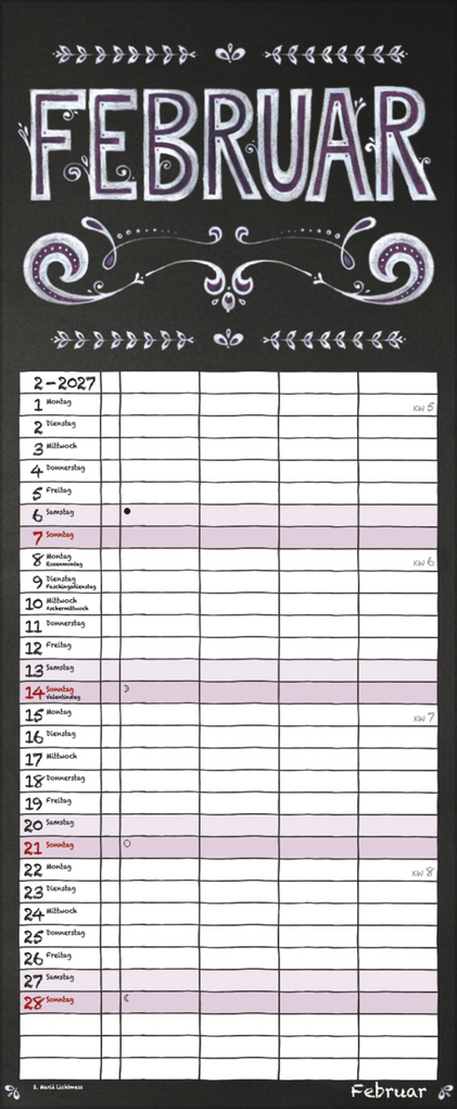 Weitere Ansicht: Tafel Timer 2027