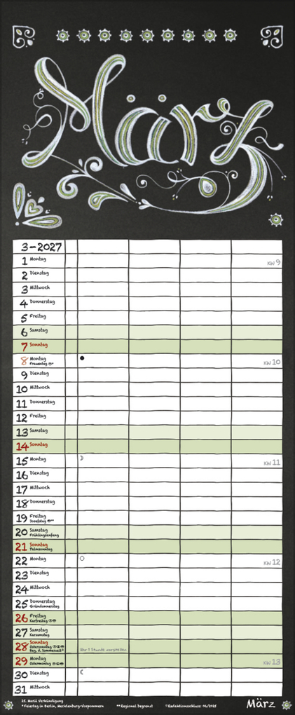 Weitere Ansicht: Tafel Timer 2027