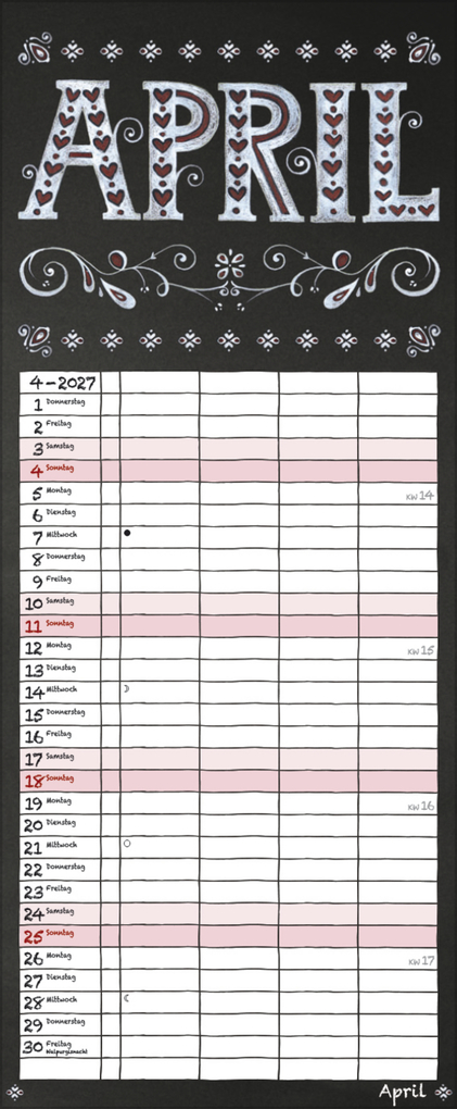 Weitere Ansicht: Tafel Timer 2027