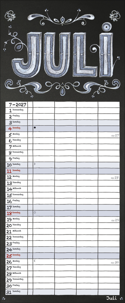Weitere Ansicht: Tafel Timer 2027