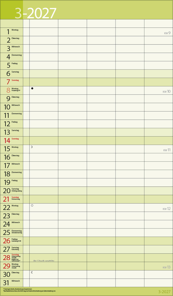 Weitere Ansicht: Familientimer 18 Monate 2027/2028