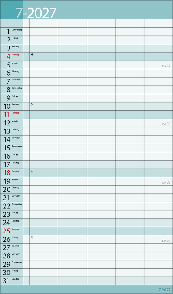 Weitere Ansicht: Familientimer 18 Monate 2027/2028