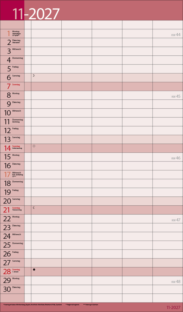 Weitere Ansicht: Familientimer 18 Monate 2027/2028