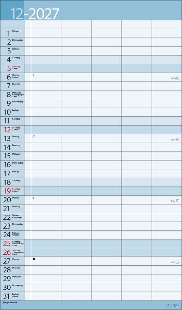Weitere Ansicht: Familientimer 18 Monate 2027/2028