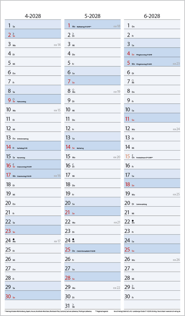 Weitere Ansicht: Familientimer 18 Monate 2027/2028