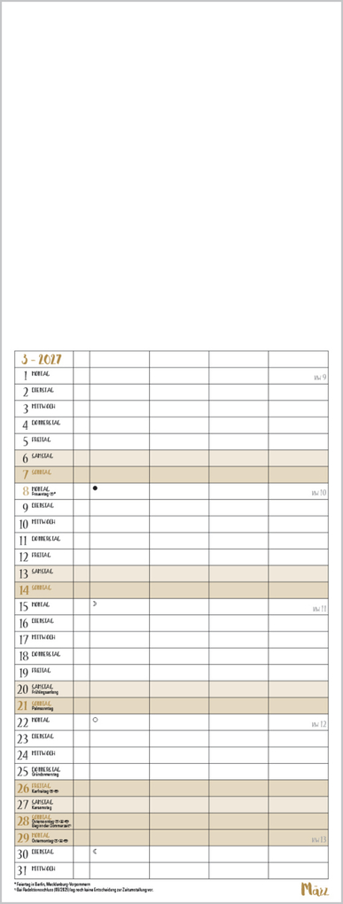 Weitere Ansicht: Foto-Malen-Basteln Familientimer gold 2027