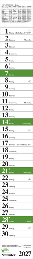 Weitere Ansicht: Streifenplaner Praktika Grün Recyclingpapier 2027