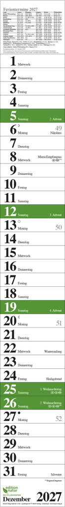 Weitere Ansicht: Streifenplaner Praktika Grün Recyclingpapier 2027