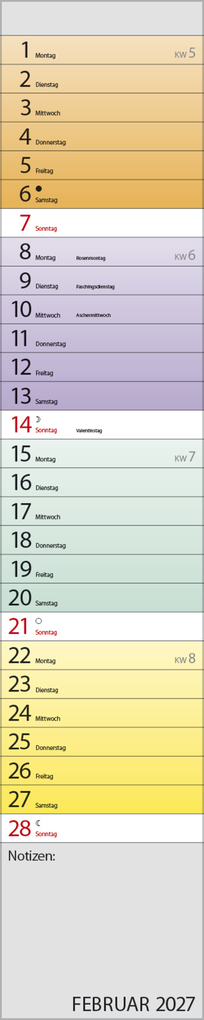 Weitere Ansicht: Planer Farbenspiel 2027