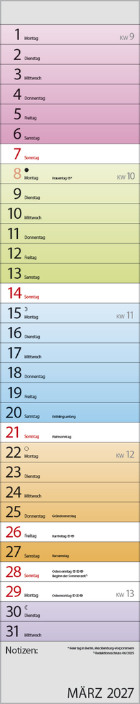 Weitere Ansicht: Planer Farbenspiel 2027