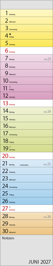 Weitere Ansicht: Planer Farbenspiel 2027