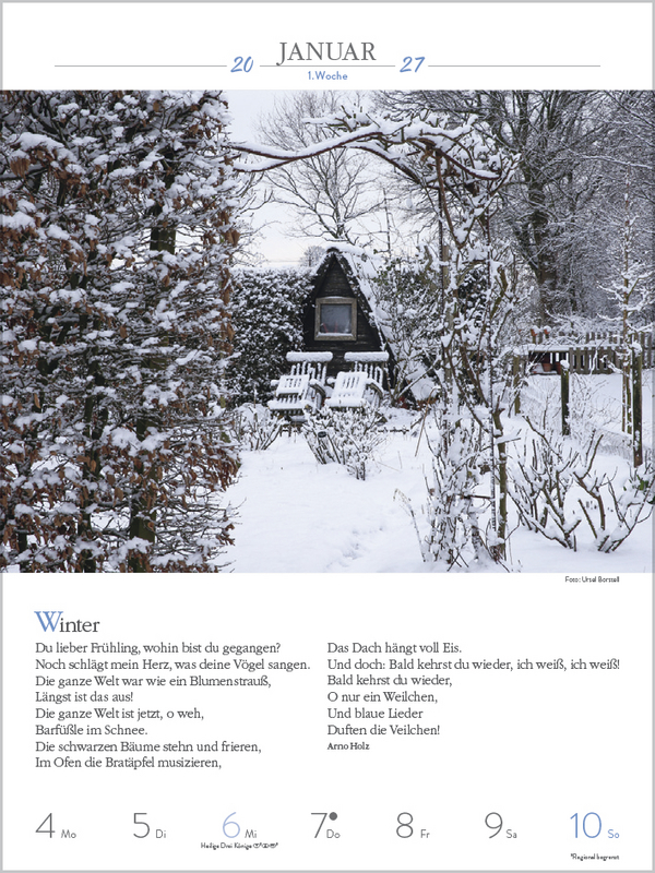 Weitere Ansicht: Literaturkalender Gartenlust 2027